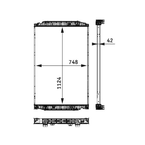 MAHLE K&uuml;hler, Motork&uuml;hlung BEHR *** PREMIUM LINE *** CR 705 000P