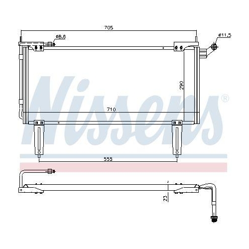 NISSENS Kondensator, Klimaanlage 94351