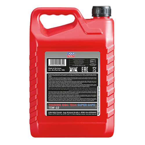 Motor&ouml;l LIQUI MOLY 1084 Touring High Tech Super SHPD 15W-40 5 Liter Kanister