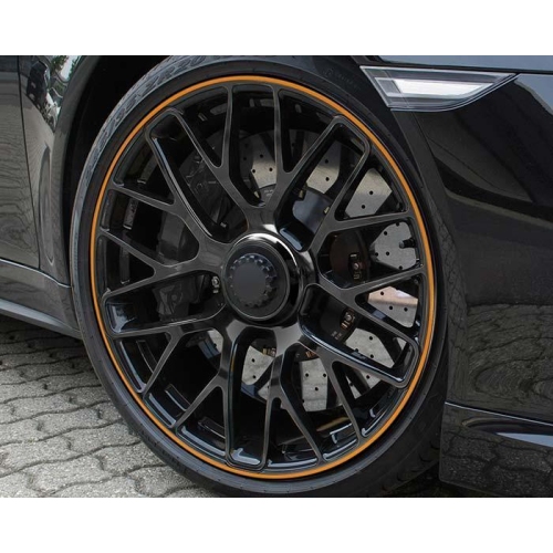 FOLIATEC PIN STRIPING DESIGN FELGEN STRIPES ORANGE INKL. MONTAGETOOL