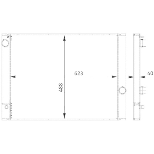 MAHLE Kühler, Motorkühlung BEHR *** PREMIUM LINE *** CR 776 000P