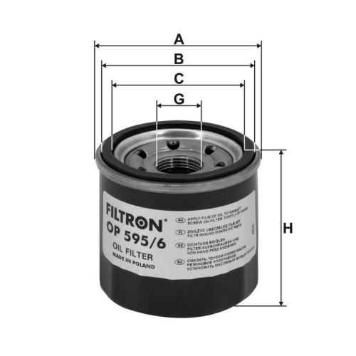 FILTRON &Ouml;lfilter OP 595/6