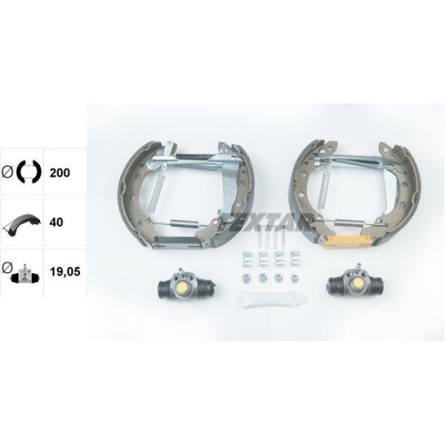 TEXTAR Bremsbackensatz Shoe Kit Pro 84018301