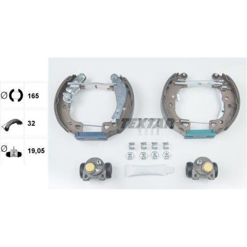 TEXTAR Bremsbackensatz Shoe Kit Pro 84038002