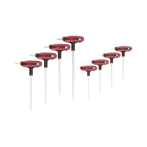 T-Griff-Torx-Winkelstiftschl&uuml;ssel-Satz, 8-tlgBohrung KS TOOLS 151.8165