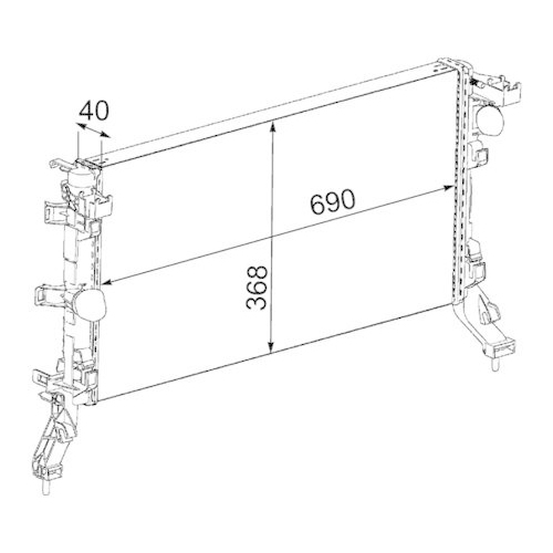 MAHLE K&uuml;hler, Motork&uuml;hlung BEHR *** PREMIUM LINE *** CR 896 000P