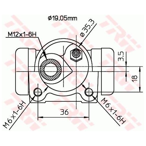 TRW Radbremszylinder BWD300