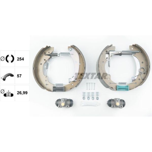 TEXTAR Bremsbackensatz Shoe Kit Pro 84047901
