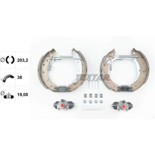 TEXTAR Bremsbackensatz Shoe Kit Pro 84048000