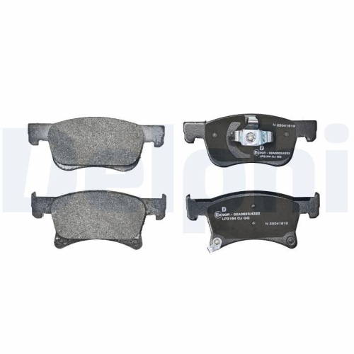 DELPHI Bremsbelagsatz, Scheibenbremse LP3164