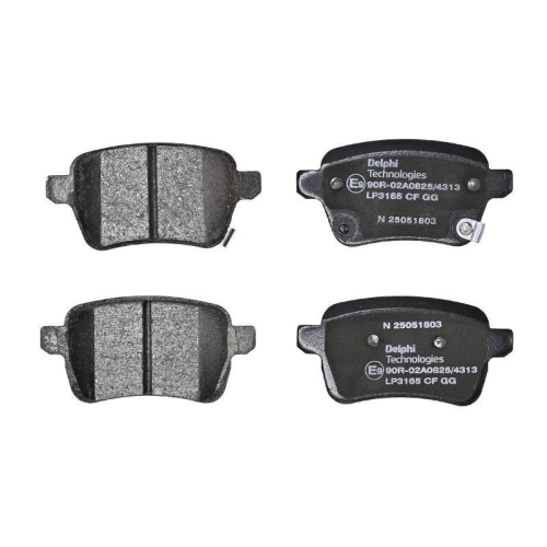 DELPHI Bremsbelagsatz, Scheibenbremse LP3165