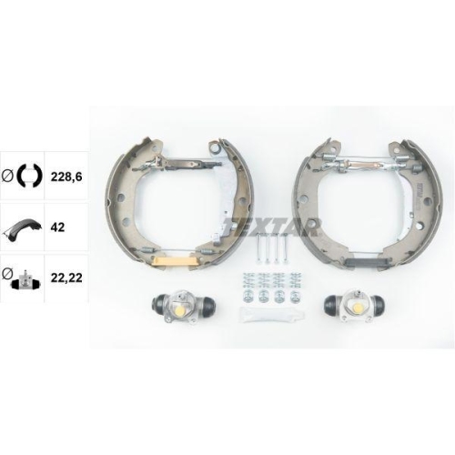 TEXTAR Bremsbackensatz Shoe Kit Pro 84052701