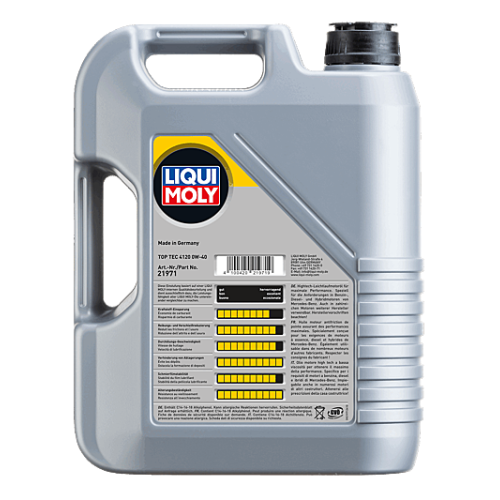 Motor&ouml;l Motoren&ouml;l Top Tec 4120 0W-40 Liqui Moly 5 Liter Kanister 21971