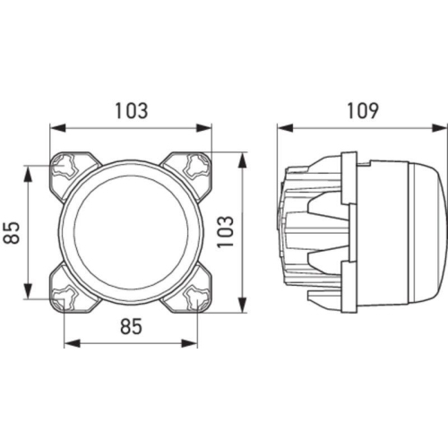 HELLA Arbeitsscheinwerfer 1G0 996 463-401