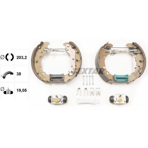 TEXTAR Bremsbackensatz Shoe Kit Pro 84057300