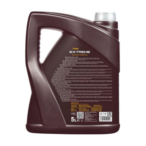 Motor&ouml;l Motoren&ouml;l Mannol Extreme 5W-40 5 Liter Kanister MN7915-5