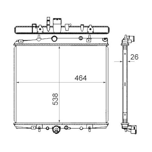MAHLE K&uuml;hler, Motork&uuml;hlung BEHR CR 852 000S