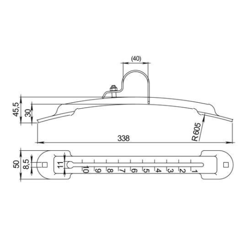 Kotfl&uuml;gelhalterung - VR 40,0, verzinkt Suer 110381118