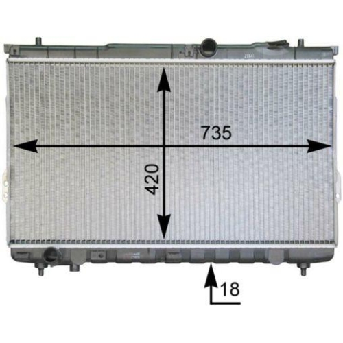 MAHLE K&uuml;hler, Motork&uuml;hlung BEHR *** PREMIUM LINE *** CR 1299 000P