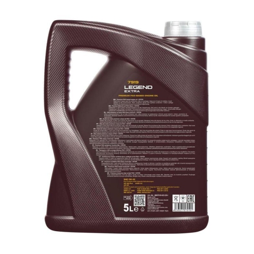 Motor&ouml;l Motoren&ouml;l Mannol Legend Extra 0W-30 5 Liter Kanister MN7919-5