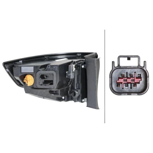 HELLA Heckleuchte 2SD 354 831-031