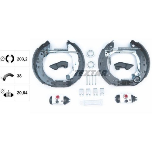 TEXTAR Bremsbackensatz Shoe Kit Pro 84059801