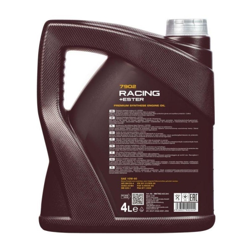Motor&ouml;l Motoren&ouml;l Mannol Racing + Ester 10W-60 4 Liter Kanister MN7902-4