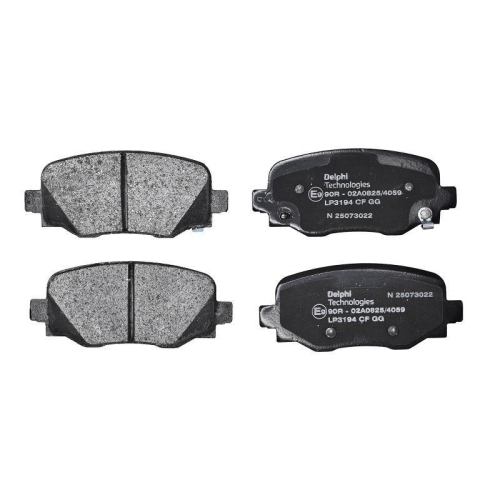 DELPHI Bremsbelagsatz, Scheibenbremse LP3194