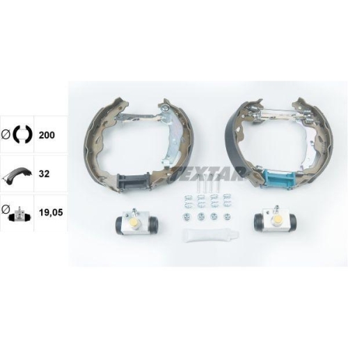 TEXTAR Bremsbackensatz Shoe Kit Pro 84064500