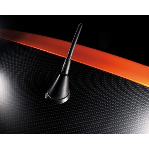 Foliatec FACT Antenne Sport schwarz 10,5cm lang Dachantenne Universal Auto
