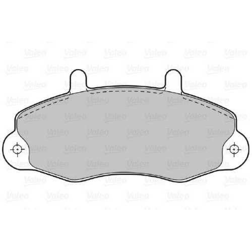 VALEO Bremsbelagsatz, Scheibenbremse 598036