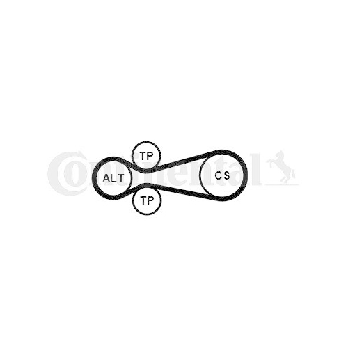 CONTINENTAL CTAM Keilrippenriemensatz 6PK967 EXTRA K1