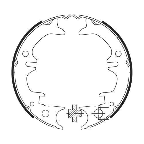 TRW Bremsbackensatz, Feststellbremse