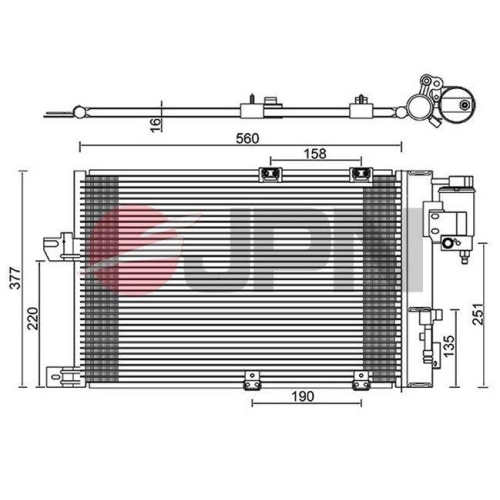 JPN Kondensator, Klimaanlage 60C9111-JPN