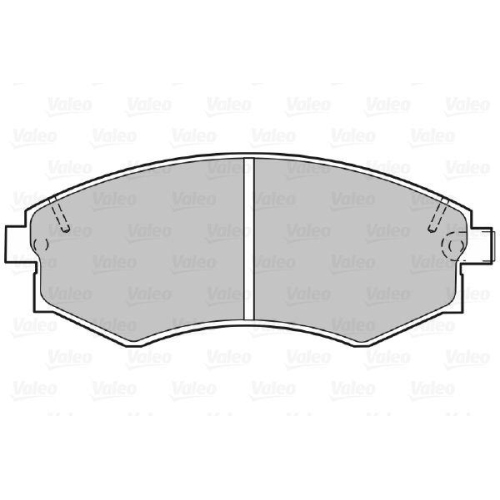 VALEO Bremsbelagsatz, Scheibenbremse 598051