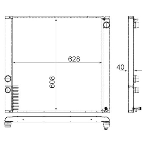 MAHLE K&uuml;hler, Motork&uuml;hlung BEHR *** PREMIUM LINE *** CR 915 000P