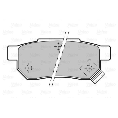 VALEO Bremsbelagsatz, Scheibenbremse 598053