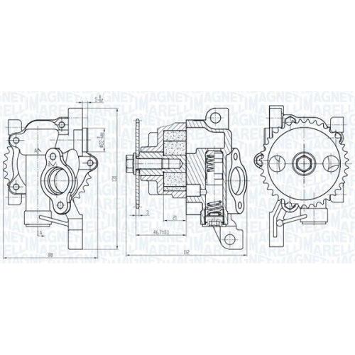 MAGNETI MARELLI &Ouml;lpumpe 351516000123