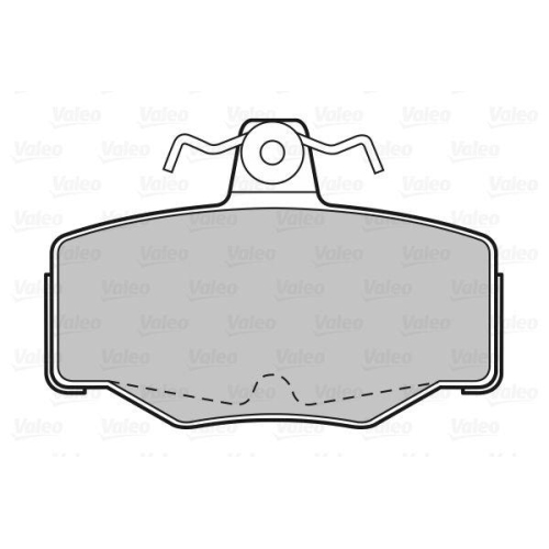 VALEO Bremsbelagsatz, Scheibenbremse 598057