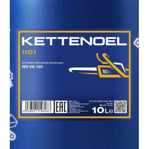 Mannol Ketten&ouml;l S&auml;geketten&ouml;l S&auml;gekettenhaft&ouml;l Kettenhaft&ouml;l 10 Liter MN1101-10
