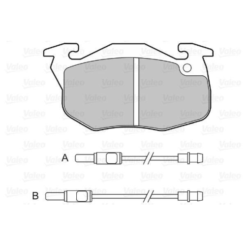 VALEO Bremsbelagsatz, Scheibenbremse 598081