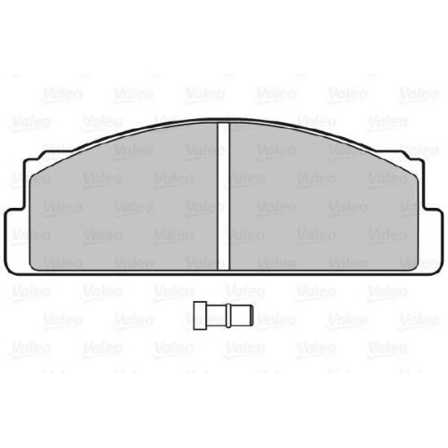 VALEO Bremsbelagsatz, Scheibenbremse 598088