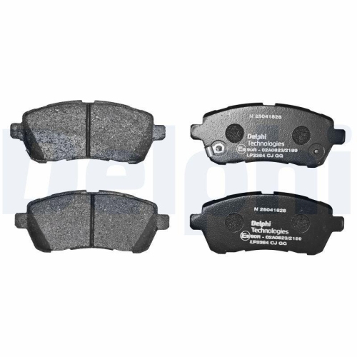 DELPHI Bremsbelagsatz, Scheibenbremse LP3364