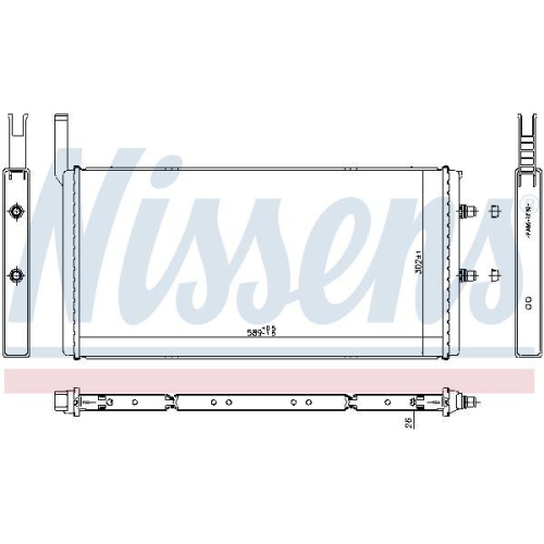 NISSENS Niedertemperaturkühler, Ladeluftkühler ** FIRST FIT ** 60835