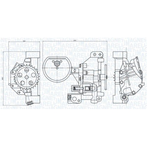 MAGNETI MARELLI &Ouml;lpumpe 351516000115