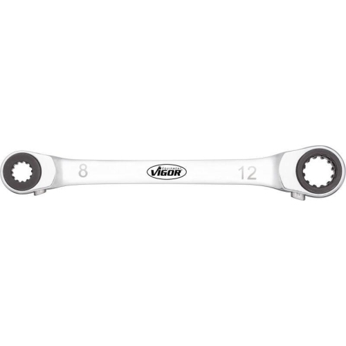 VIGOR Doppel Ratschen-Ringschl&uuml;ssel Multiprofil 8x12 10x13 V3607