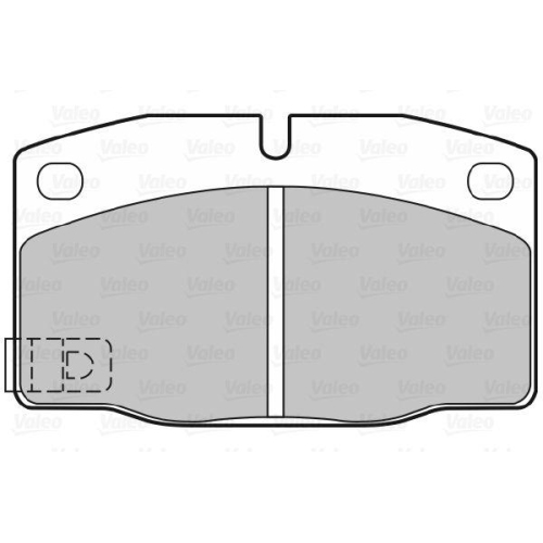 VALEO Bremsbelagsatz, Scheibenbremse 598182