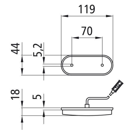Unipoint LED, 24 V, SML, 0,50 m, P&R, umspritzt Suer 127553636