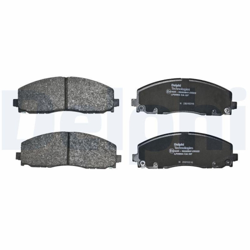 DELPHI Bremsbelagsatz, Scheibenbremse LP2694