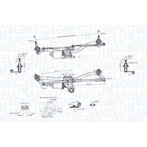 MAGNETI MARELLI Scheibenreinigungsanlage 064351764010
